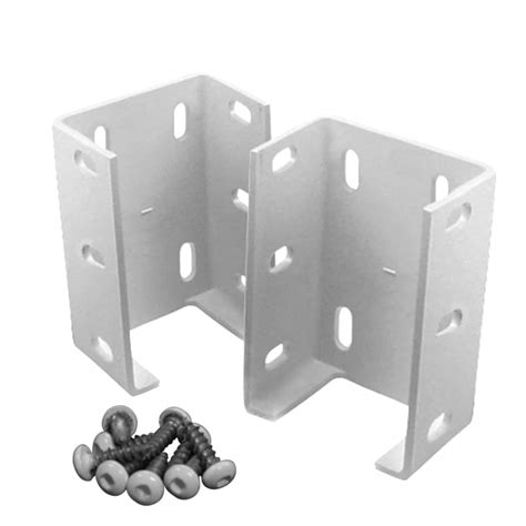 vinyl fence metal brackets|vinyl fence brackets lowe's.